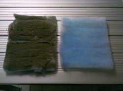 verschmutzer F5 Luftfilter und eine Sauberer Filter verschmutzer F5 Luftfilter und eine Sauberer Filter